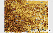 Physical 3D Map of Kang Xian