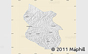 Classic Style Map of Kang Xian, single color outside