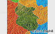 Satellite Map of Kang Xian, political outside