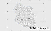 Silver Style Map of Kang Xian, single color outside