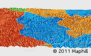 Political Panoramic Map of Kang Xian
