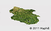 Satellite Panoramic Map of Kang Xian, cropped outside