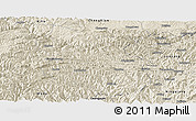 Shaded Relief Panoramic Map of Kang Xian