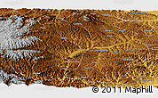 Physical Panoramic Map of Li Xian