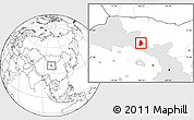 Blank Location Map of Linze, highlighted parent region