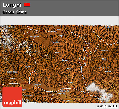 Physical 3D Map of Longxi