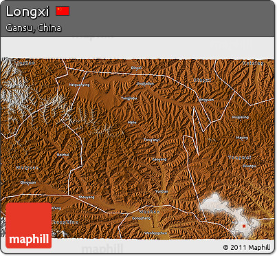 Physical 3D Map of Longxi