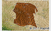 Physical 3D Map of Longxi, satellite outside