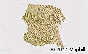 Satellite 3D Map of Longxi, cropped outside