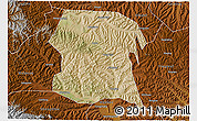 Satellite 3D Map of Longxi, physical outside