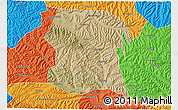 Satellite 3D Map of Longxi, political outside