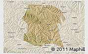 Satellite 3D Map of Longxi, shaded relief outside