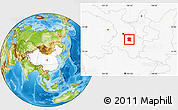 Physical Location Map of Longxi, highlighted country