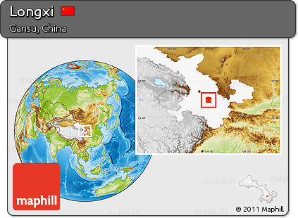 Physical Location Map of Longxi, highlighted parent region