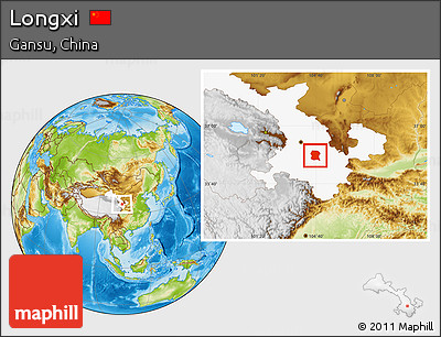 Physical Location Map of Longxi, highlighted parent region