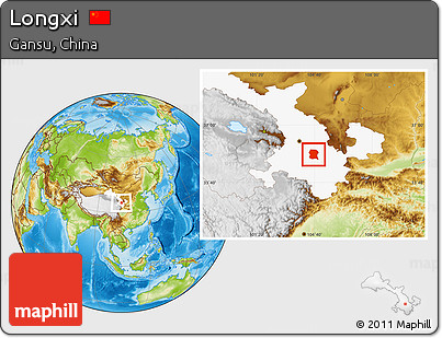 Physical Location Map of Longxi, highlighted parent region