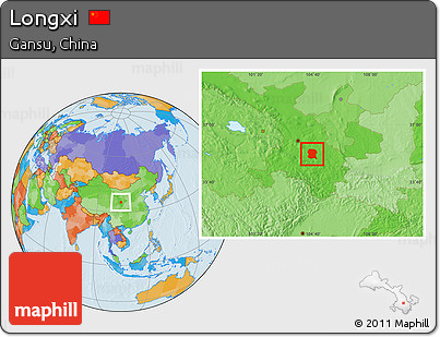 Political Location Map of Longxi