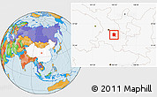 Political Location Map of Longxi, highlighted country