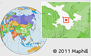 Political Location Map of Longxi, highlighted parent region