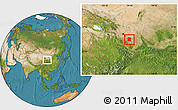 Satellite Location Map of Longxi