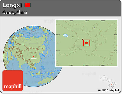 Savanna Style Location Map of Longxi