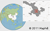 Savanna Style Location Map of Longxi, highlighted country, highlighted parent region