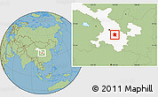 Savanna Style Location Map of Longxi, highlighted parent region