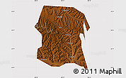 Physical Map of Longxi, cropped outside