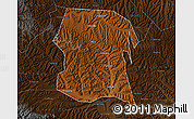 Physical Map of Longxi, darken