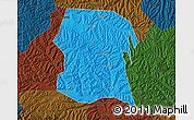 Political Map of Longxi, darken