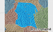 Political Map of Longxi, semi-desaturated