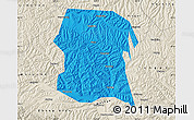 Political Map of Longxi, shaded relief outside