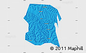 Political Map of Longxi, single color outside