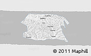 Gray Panoramic Map of Longxi, single color outside