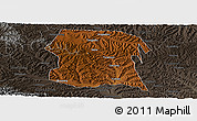Physical Panoramic Map of Longxi, darken, semi-desaturated