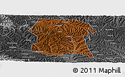 Physical Panoramic Map of Longxi, desaturated