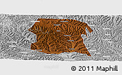 Physical Panoramic Map of Longxi, lighten, desaturated