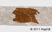 Physical Panoramic Map of Longxi, lighten