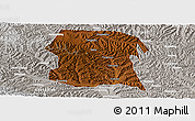 Physical Panoramic Map of Longxi, lighten, semi-desaturated