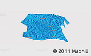 Political Panoramic Map of Longxi, cropped outside