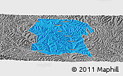 Political Panoramic Map of Longxi, desaturated