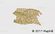 Satellite Panoramic Map of Longxi, cropped outside