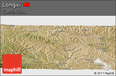 Satellite Panoramic Map of Longxi