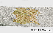 Satellite Panoramic Map of Longxi, lighten, semi-desaturated