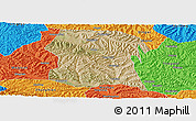 Satellite Panoramic Map of Longxi, political outside
