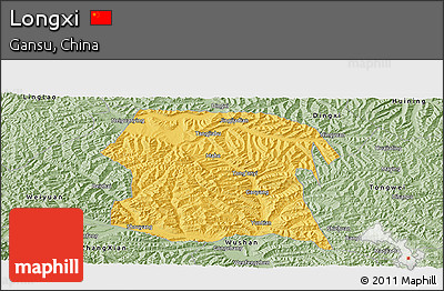 Savanna Style Panoramic Map of Longxi