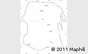 Blank Simple Map of Longxi, cropped outside