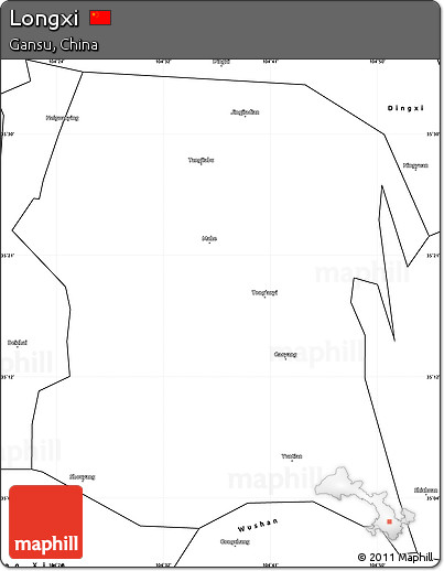 Blank Simple Map of Longxi