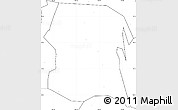 Blank Simple Map of Longxi, no labels