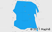 Political Simple Map of Longxi, single color outside, borders and labels